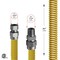 Flextron Gas Line Hose 3/8'' O.D.x36'' Len 3/8" FIPx1/2" MIP Fittings Yellow Coated Stainless Steel Flexible FTGC-YC14-36J - alternate 2